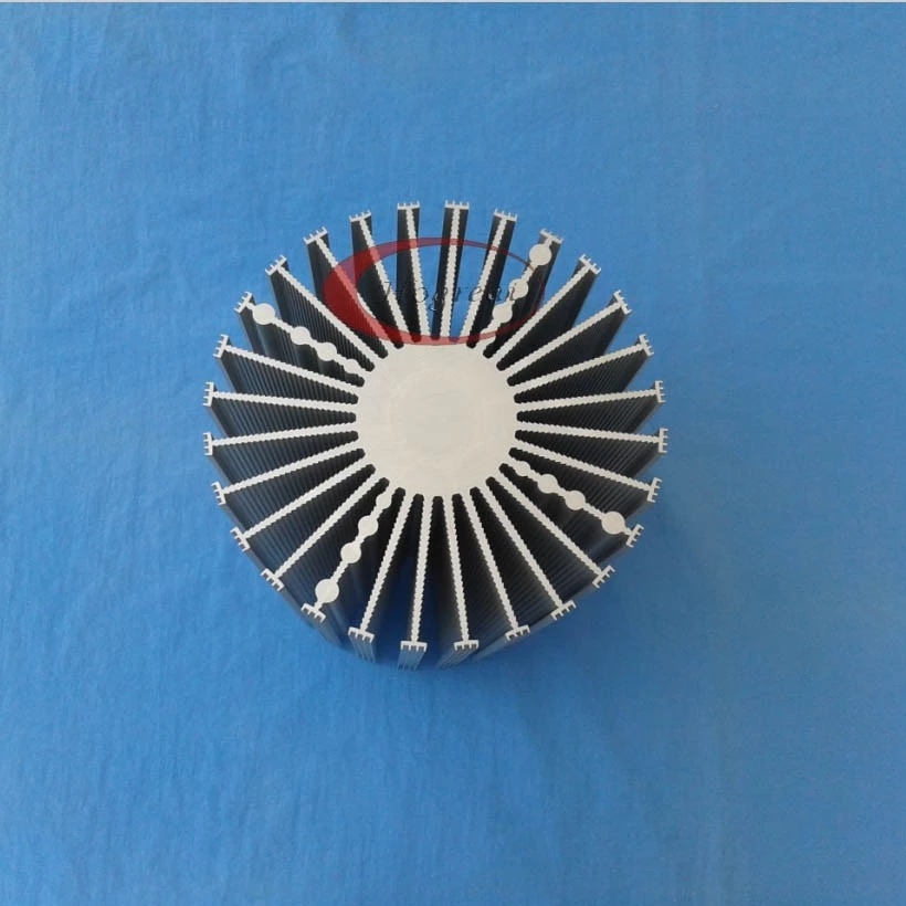 Aluminum extrusion cylindrical heat sink with best price