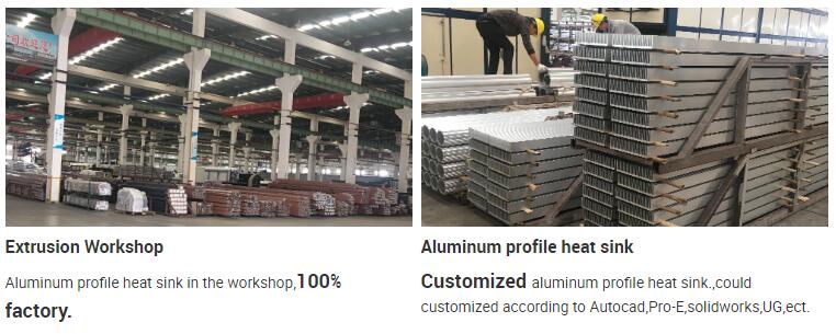 Factory customized extrusion aluminum 150w led modular heatsink