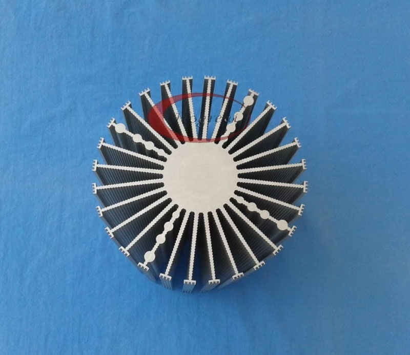 Aluminum extrusion cylindrical heat sink with best price