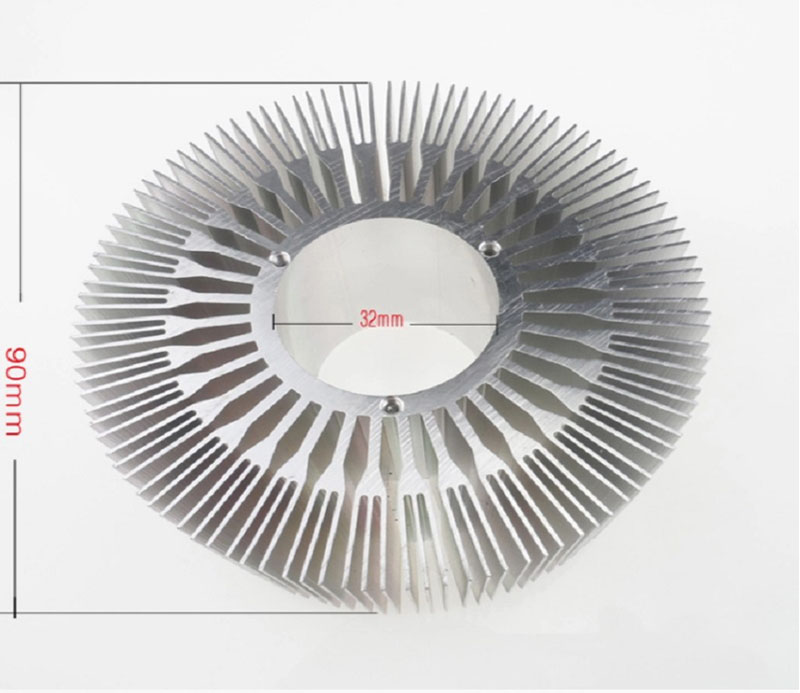6063 series round led strip aluminium heat sink
