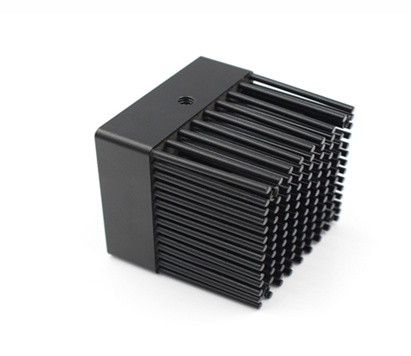 High Cooling Capacity Customized Cold Forging Parts Aluminum 6061 6063 Blackened Led Heat Sink Housing